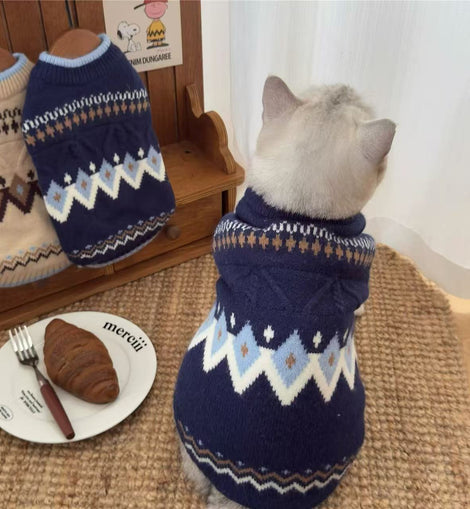 Cozy Vintage Fair Isle Sweater
