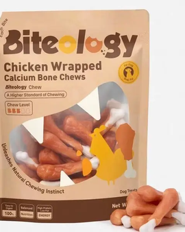 Chicken Wrapped Calcium Bone Chews 10oz