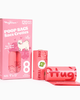 Hugsmart Pet - Poop Bag | Rose Poop Bags 8pack