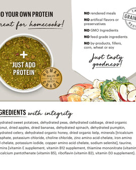 The Honest Kitchen Dehydrated Grain Free Fruit & Veggie Base Mix 3lbs