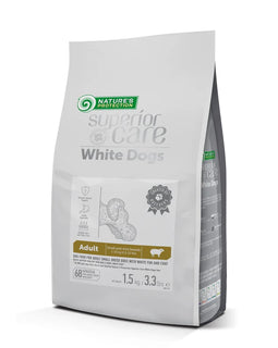 Nature's Protection White Dogs Dry Food - Lamb & Rice Adults 1.5kg