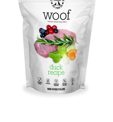 WOOF Duck Freeze Dried Dog Food 9.9oz