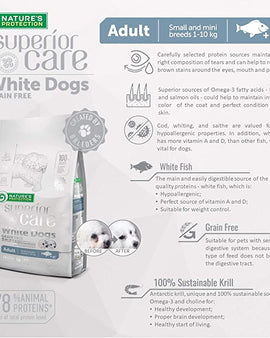 Nature's Protection White Dogs Grain Free White Fish Adult 1.5kg