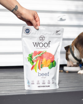 WOOF BEEF Freeze Dried Dog Food 9.9oz