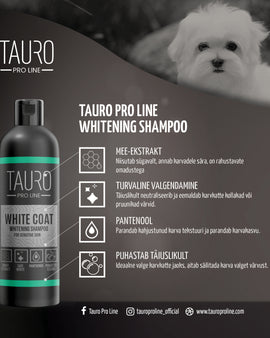 TAURO PRO LINE White Coat Whitening Shampoo for Dogs & Cats