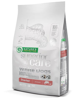 Nature's Protection White Dogs Grain Free Salmon Starter 1.5kg